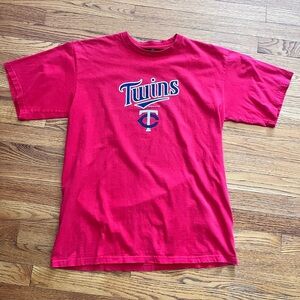 MLB Minnesota Twins Red Graphic T-Shirt Baseball Spring Training Size Large